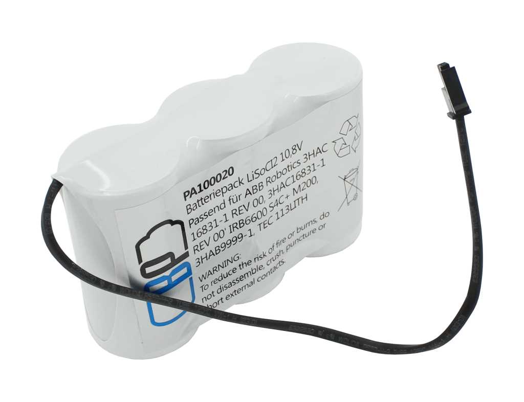 Zeige Details für Batteriepack 10,8V F1x3 LS33600 passend für ABB Robotics 3HAC 16831-1 REV 00 Bild von Batteriepack 10,8V F1x3 LS33600 passend für ABB Robotics 3HAC 16831-1 REV 00