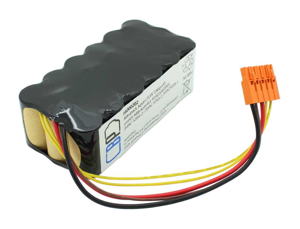 Zeige Details für Akkupack NiMH 21,6V 1900mAh passend für ABB Robotics 41A030BJ0001, 3HAC-5393-2 / 3HAC 5393-2, 3HAC5105-1 Bild von Akkupack NiMH 21,6V 1900mAh passend für ABB Robotics 41A030BJ0001, 3HAC-5393-2 / 3HAC 5393-2, 3HAC5105-1