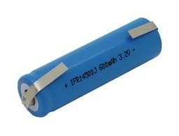 Zeige Details für IFR14500 LiFePO4 3,2V 600mAh mit Lötfahnen U-Form Bild von IFR14500 LiFePO4 3,2V 600mAh mit Lötfahnen U-Form