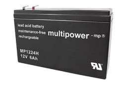 Bild von Multipower MP1224H 12V 6Ah High Rate hochstromfähig ersetzt Extracell ELB 5.4-12, Panasonic UP-VWA1232P1