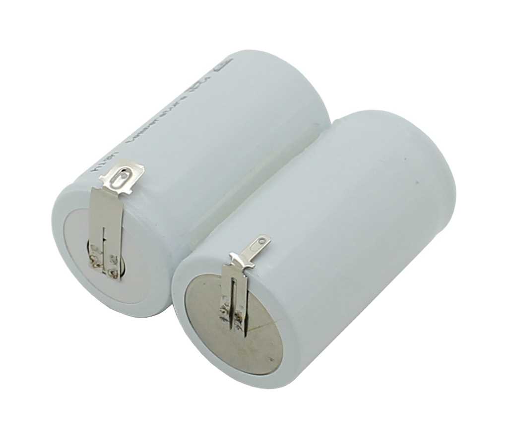 Bild von Notleuchtenakku NiCd 2,4V 4500mAh F1x2 Mono D mit Faston-Anschluss