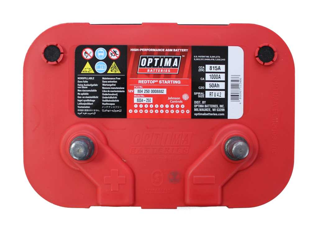 Starterbatterie Optima Redtop 12V 50AH