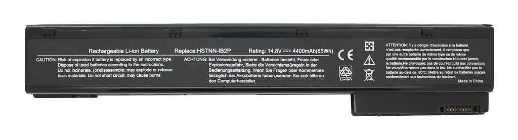 Bild von Laptopakku LiIon 14,8V 4400mAh schwarz passend für HP EliteBook 8560w