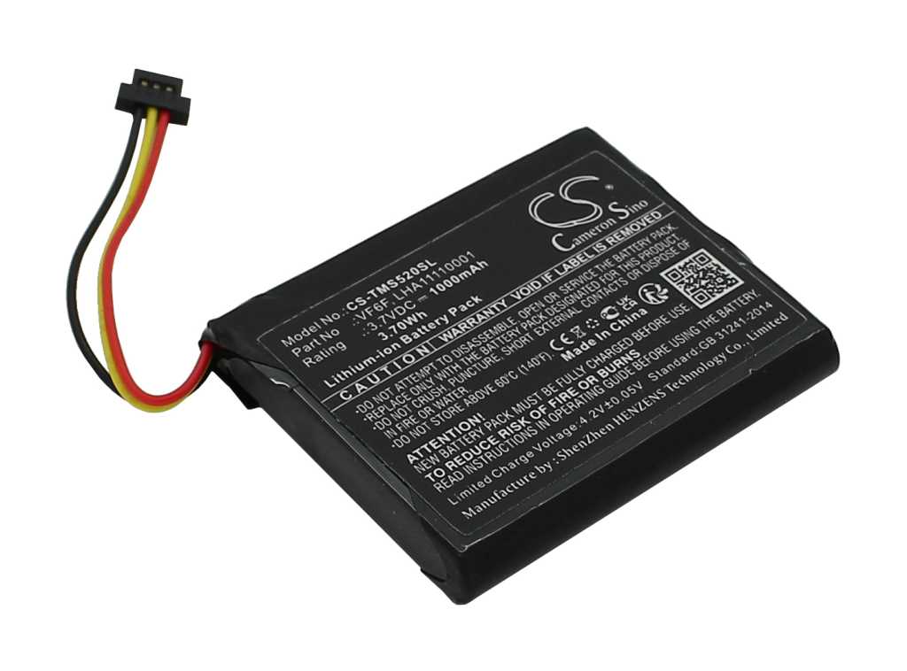 Bild von PDA-Akku LiIon 3,7V 1000mAh passend für TomTom Start 52