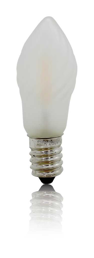 Bild von BP Filament LED Mini-Kerzenlampe gedreht E14 1W warm weiß matt