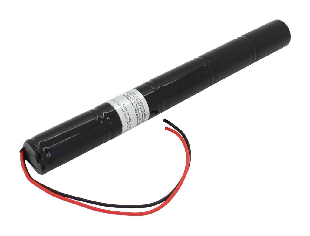 Bild von Notleuchtenakku NiMH 6,0V 4000mAh L1x5 Baby C mit 200mm Kabel einseitig